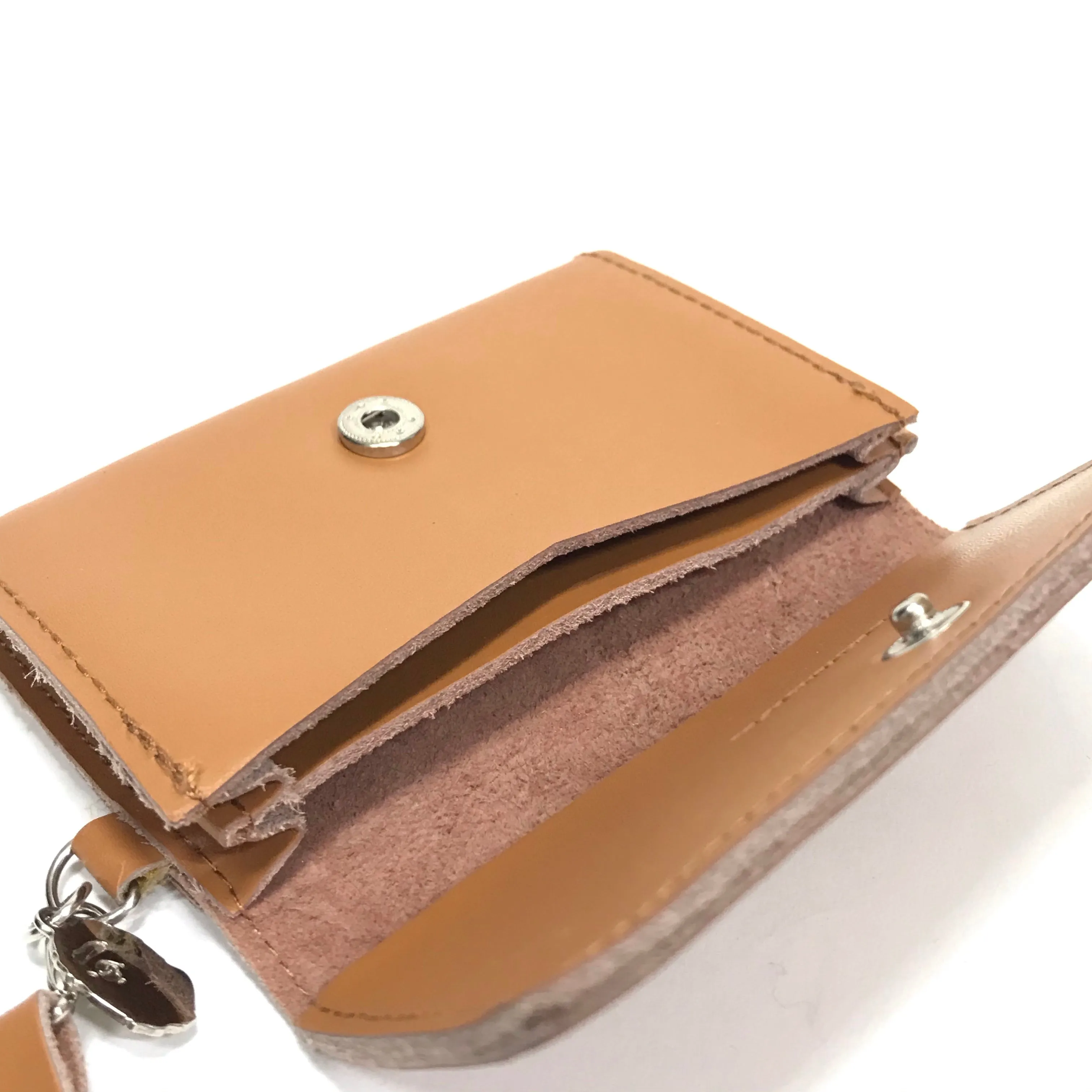 A Bathing Ape Bape Embossed Leather Wallet / Card Case