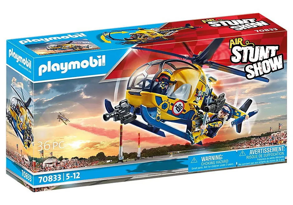 Air Stunt Show Helicopter with Film Crew