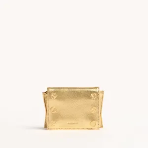 Allen Wallet | Gala Gold/Brushed Gold Hammered