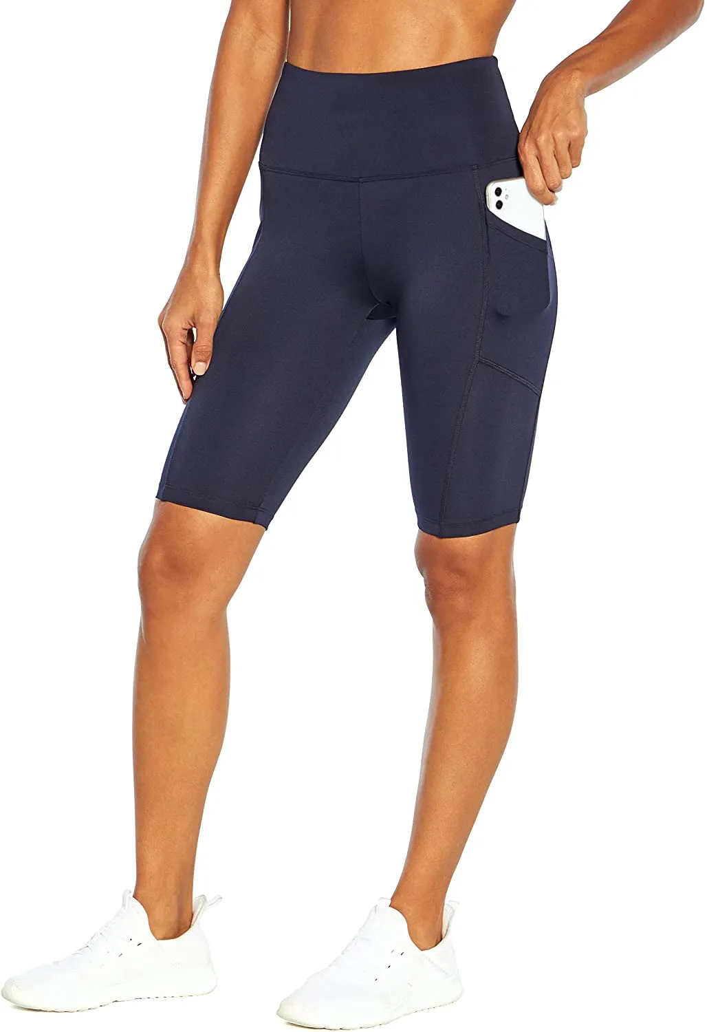 Bally Total Fitness Women's Fiona Pocket Tummy Control 11" Bermuda Short