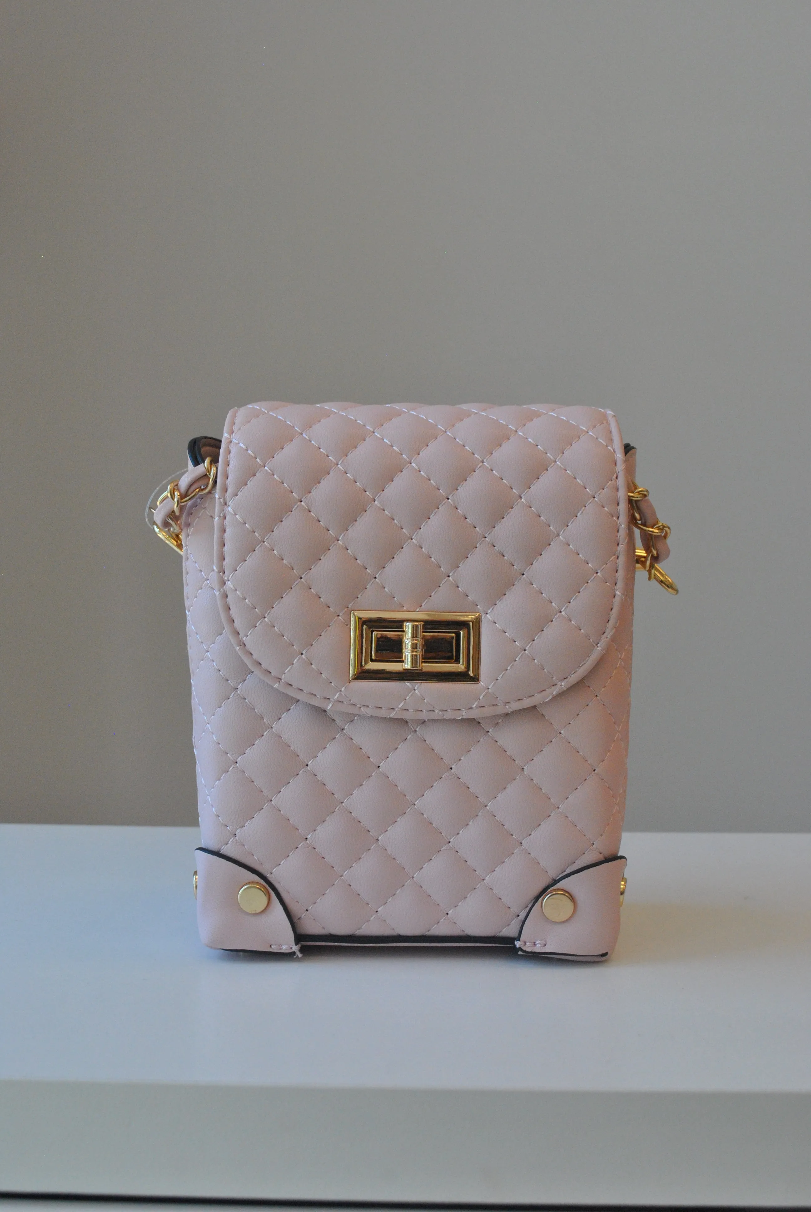 BLUSH PINK CROSSBODY HANDBAG