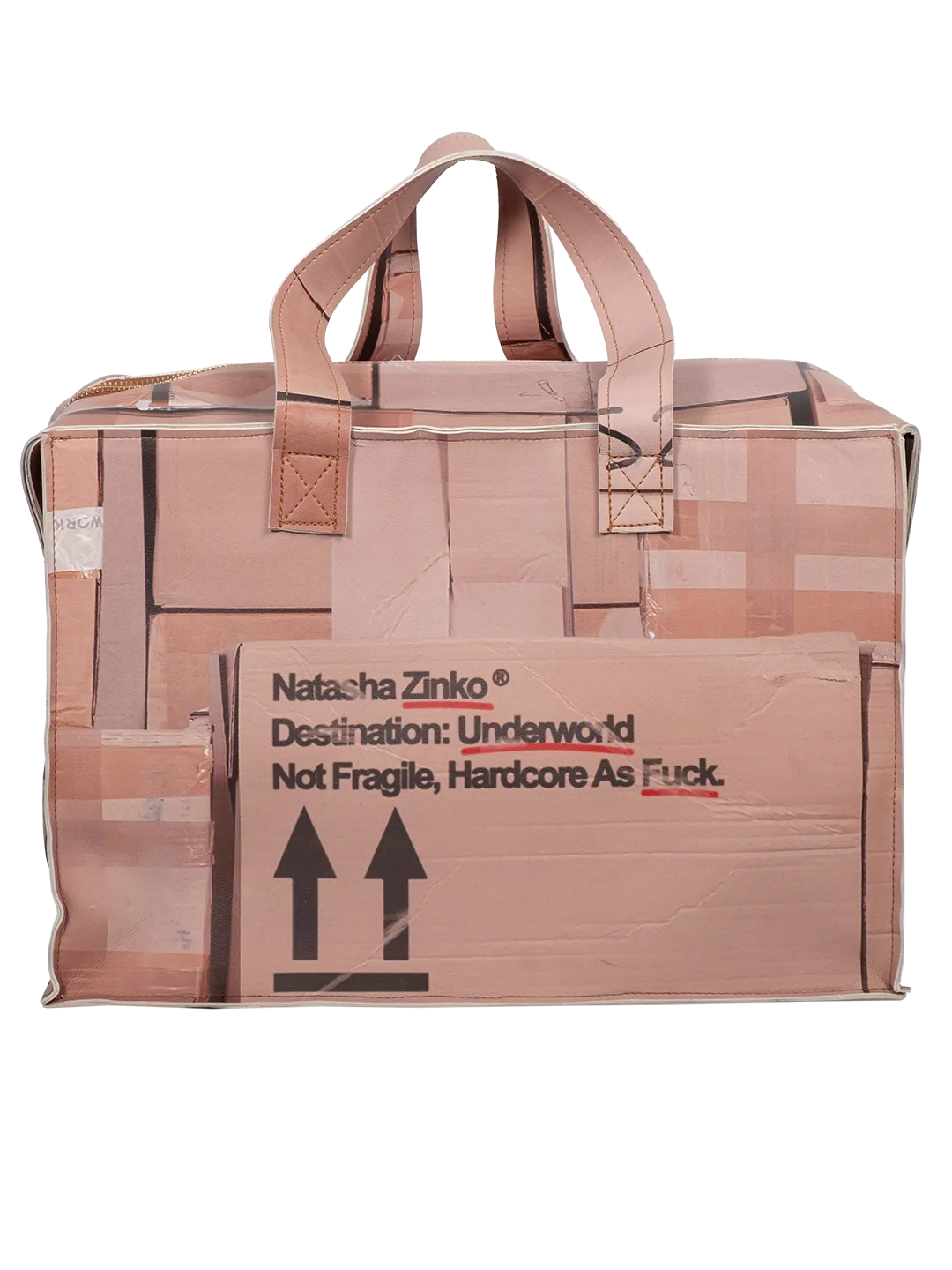 Box-print Oversized Bag