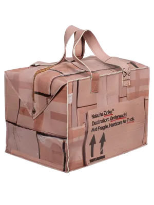 Box-print Oversized Bag