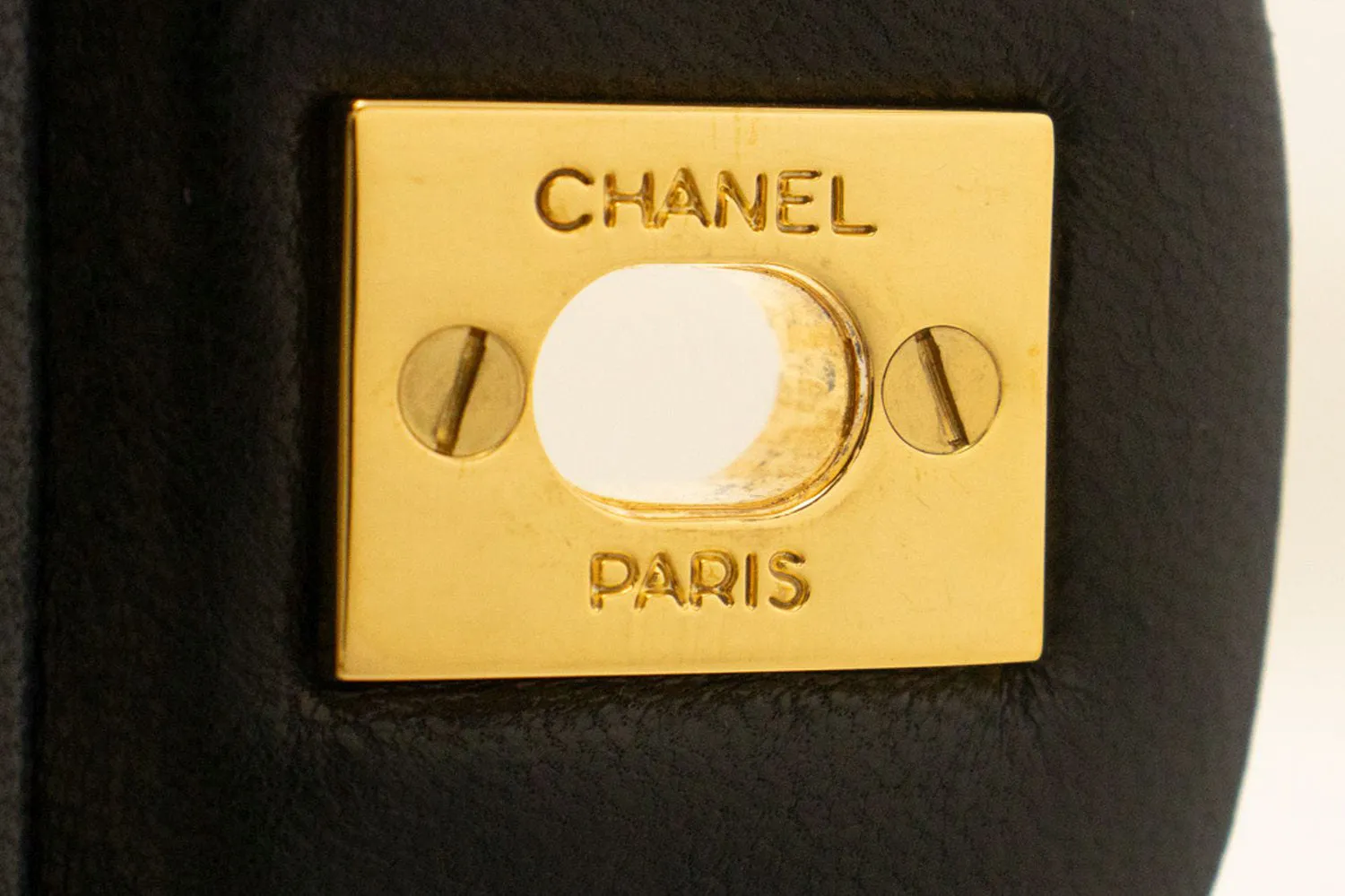 CHANEL Classic Double Flap 10" Chain Shoulder Bag Black Lambskin p04
