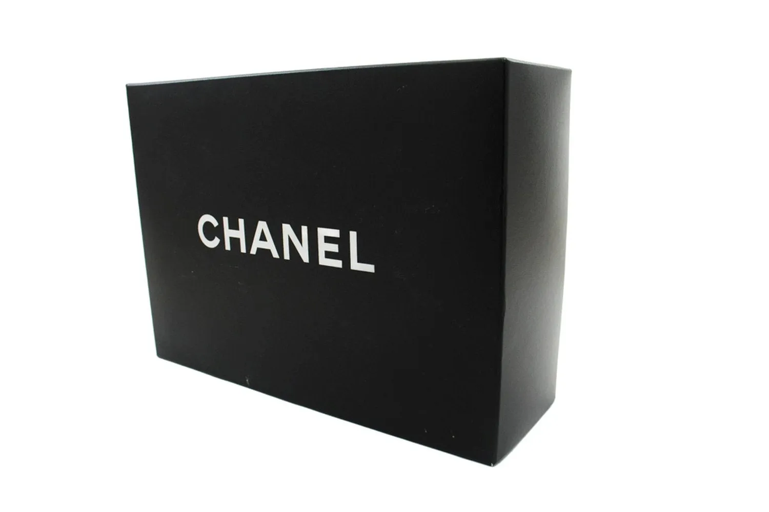 CHANEL Classic Double Flap 9" Chain Shoulder Bag Black Lambskin L39