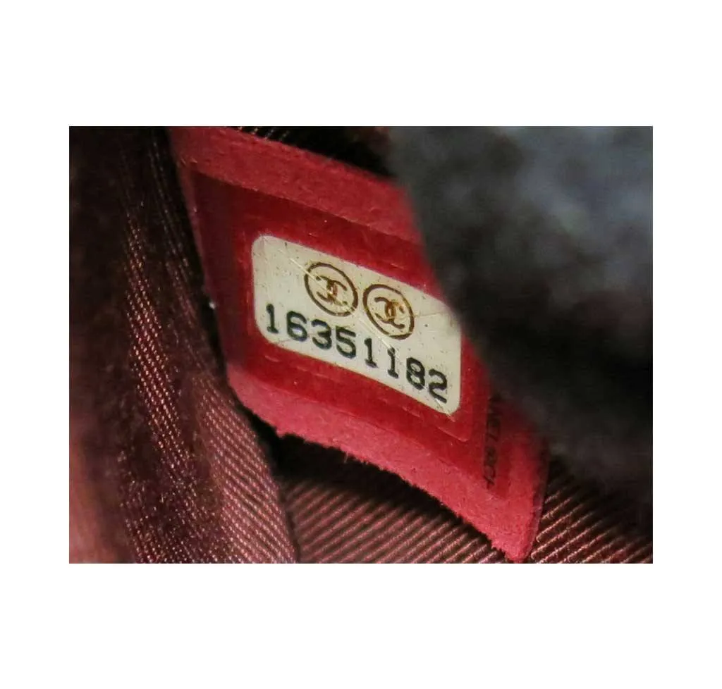 Chanel Stingray Shoulder Bag Burgundy