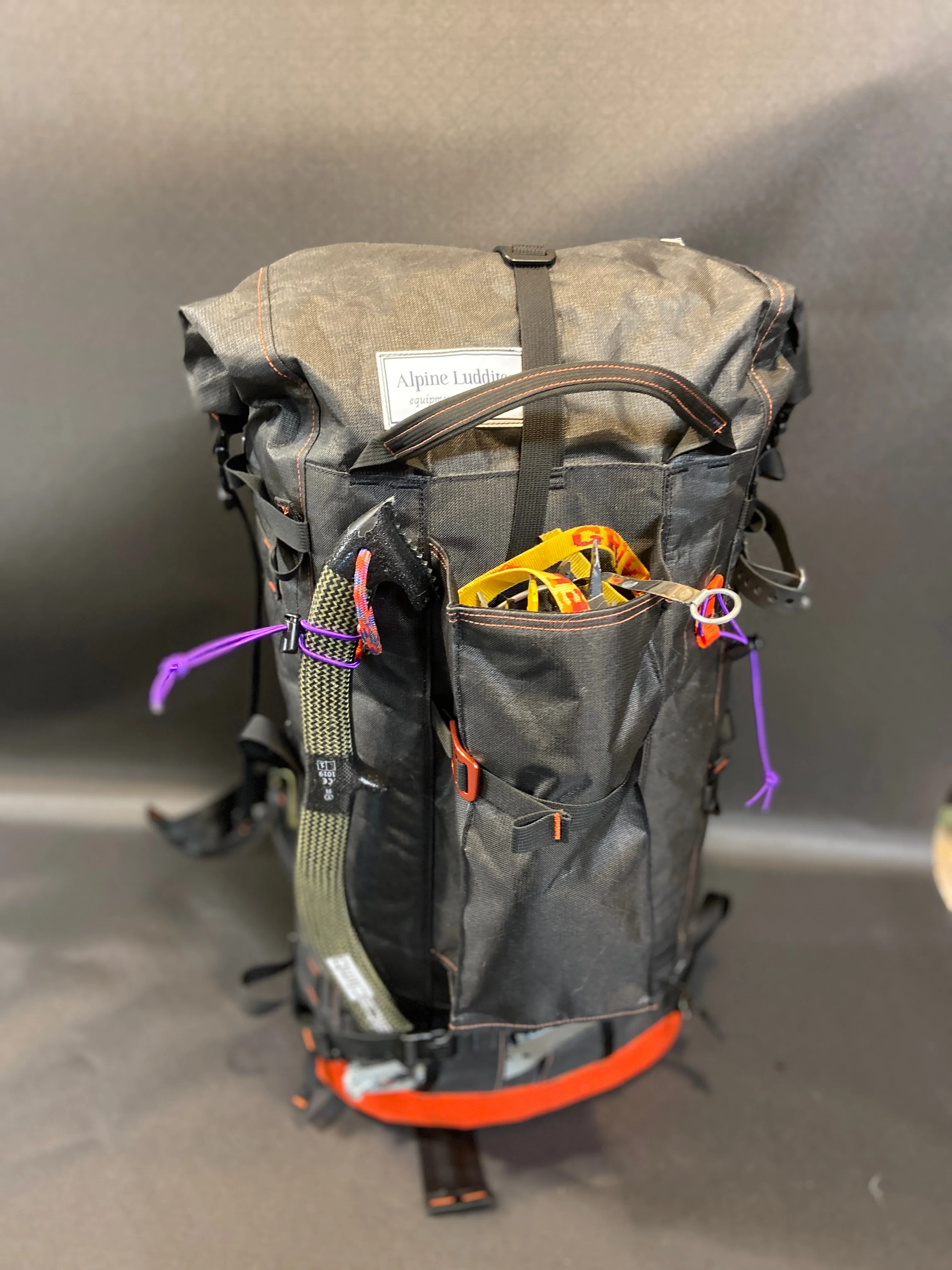 crampon front pocket