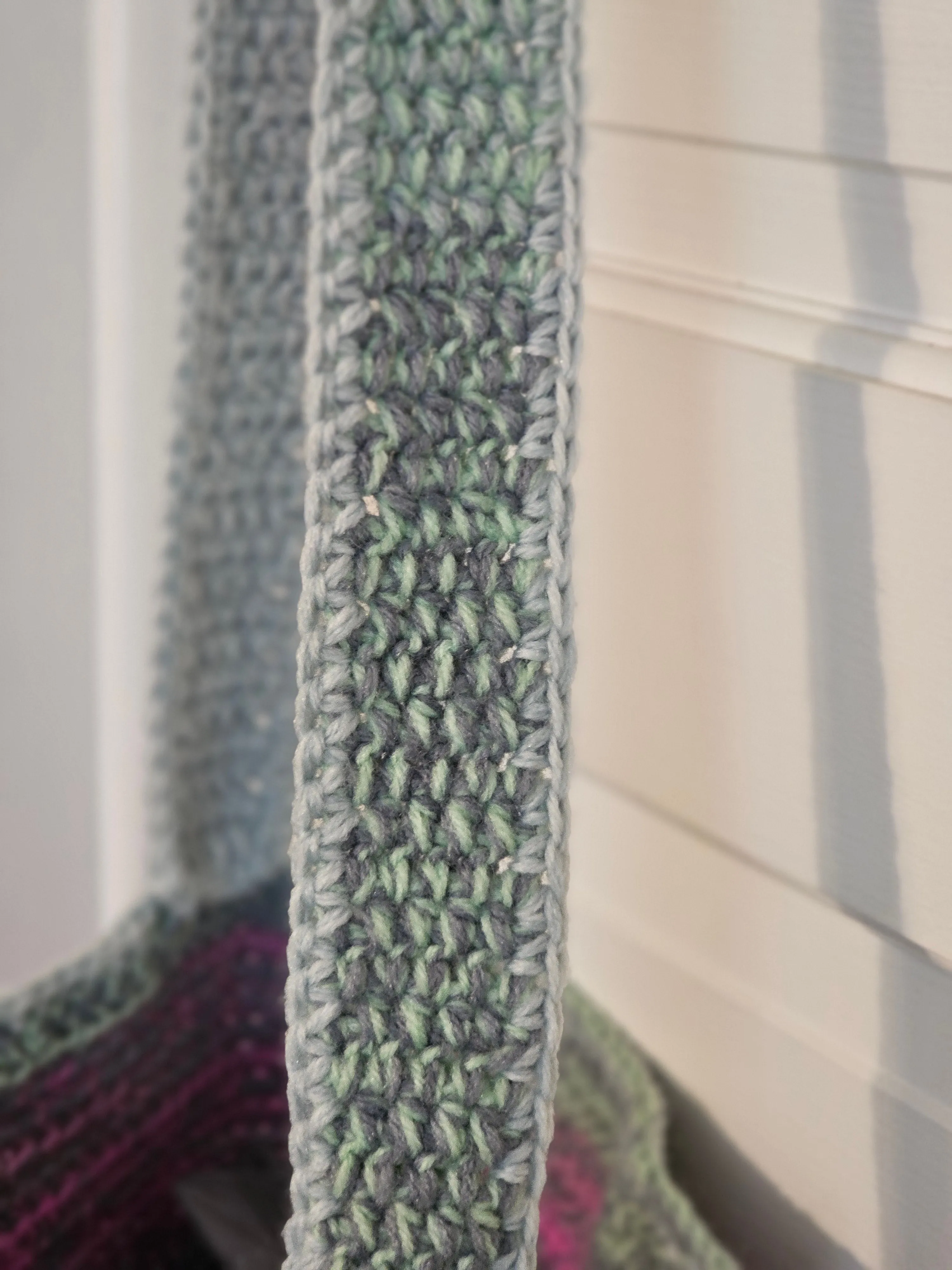 Crochet Boho Shoulder Bag Multi-Color