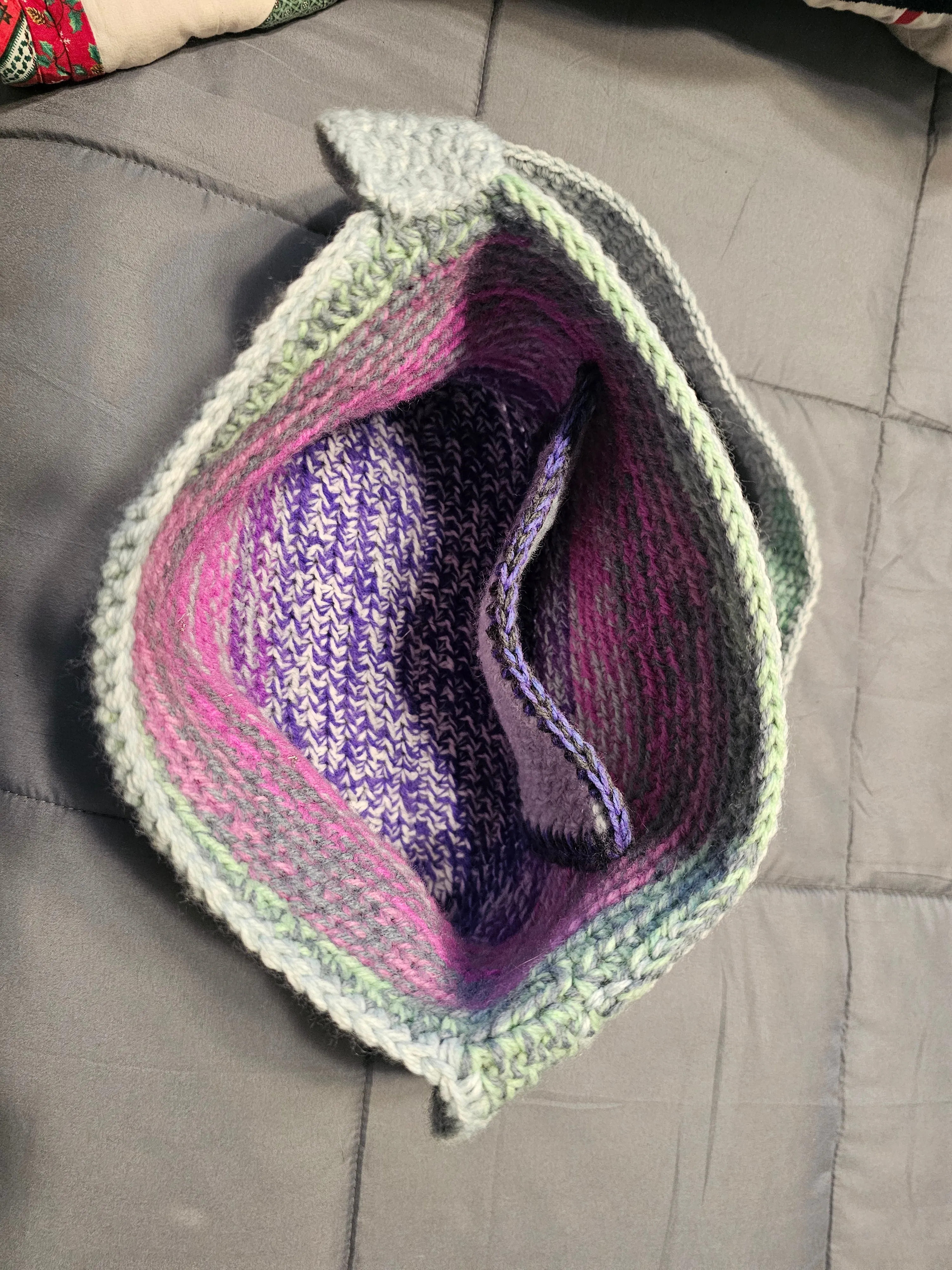 Crochet Boho Shoulder Bag Multi-Color