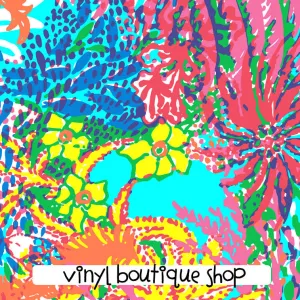 Fishing For Compliments Lilly Inspired Printed Patterned Craft Vinyl