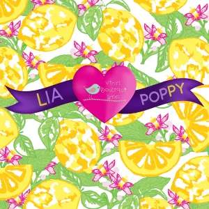 Fruit Lia Poppy Vinyl Sheet LPY-53