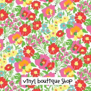 Garden By The Sea Lilly Inspired Printed Patterned Craft Vinyl