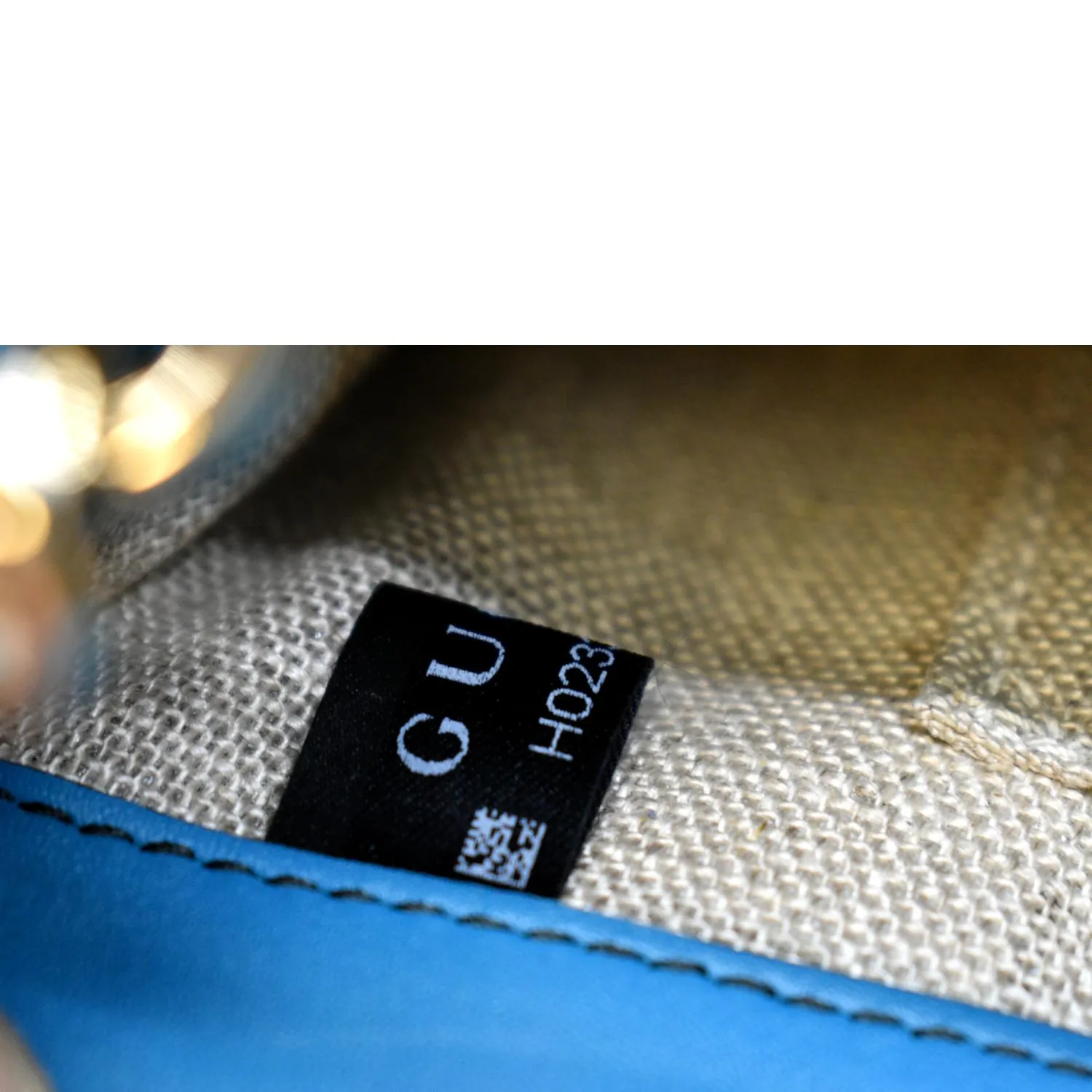 GUCCI Emily Medium GG Guccissima Leather Chain Shoulder Bag Teal