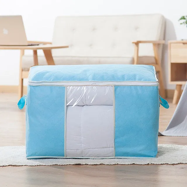 Home Storage Organizer Bags Space Saver Non-woven Foldable Breathable Storage Bag