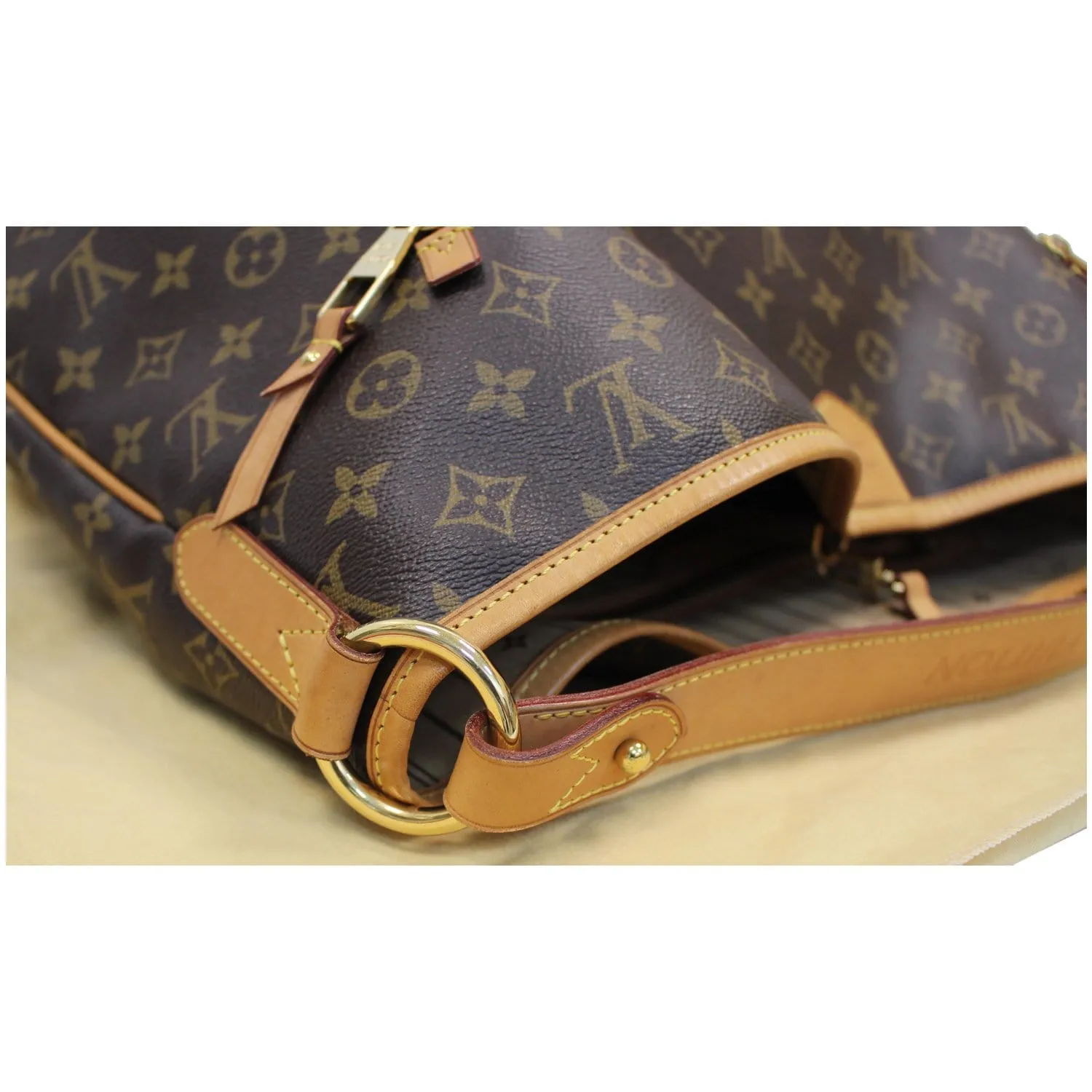 LOUIS VUITTON Delightful GM Monogram Canvas Shoulder Bag Brown