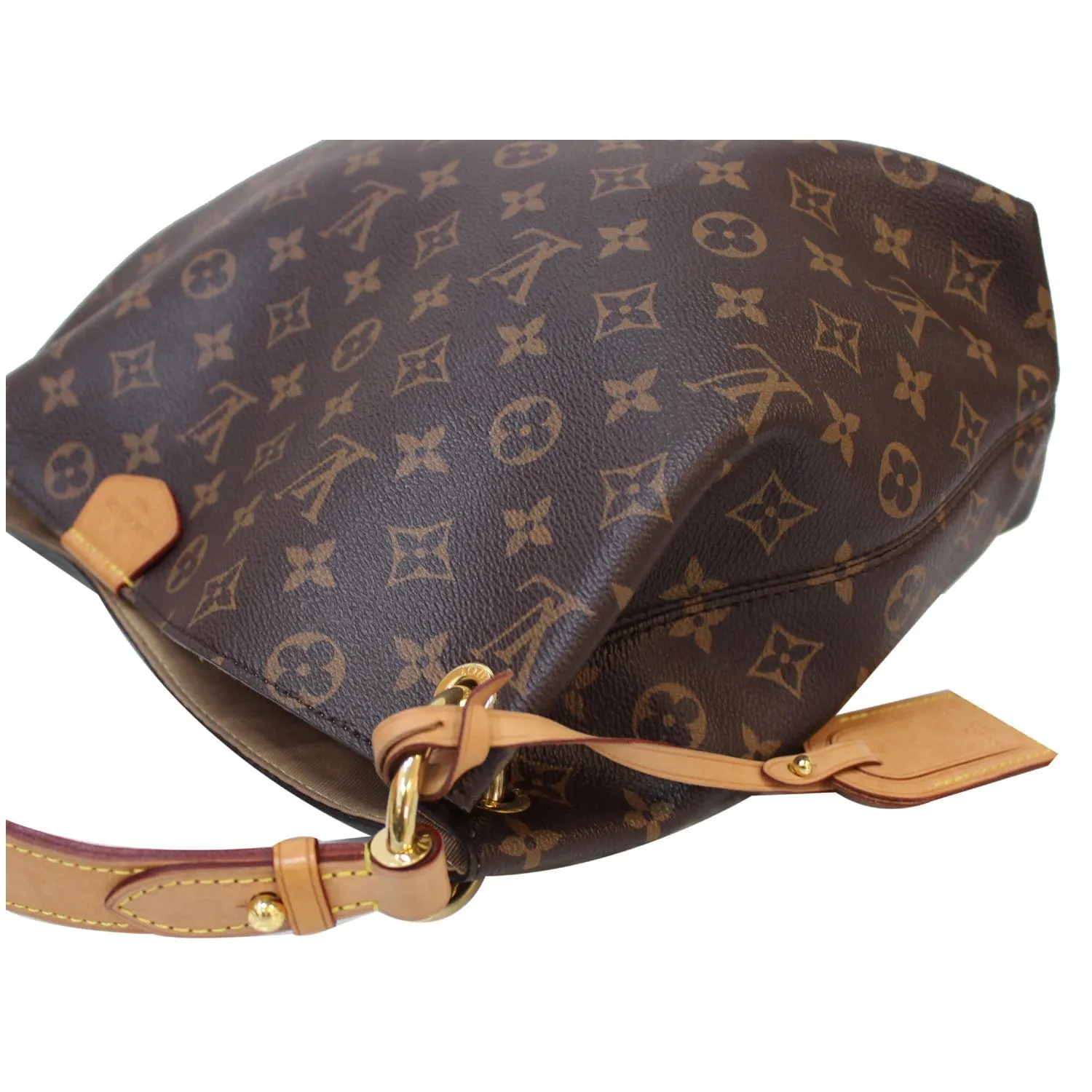 LOUIS VUITTON Graceful MM Monogram Canvas Shoulder Bag Brown