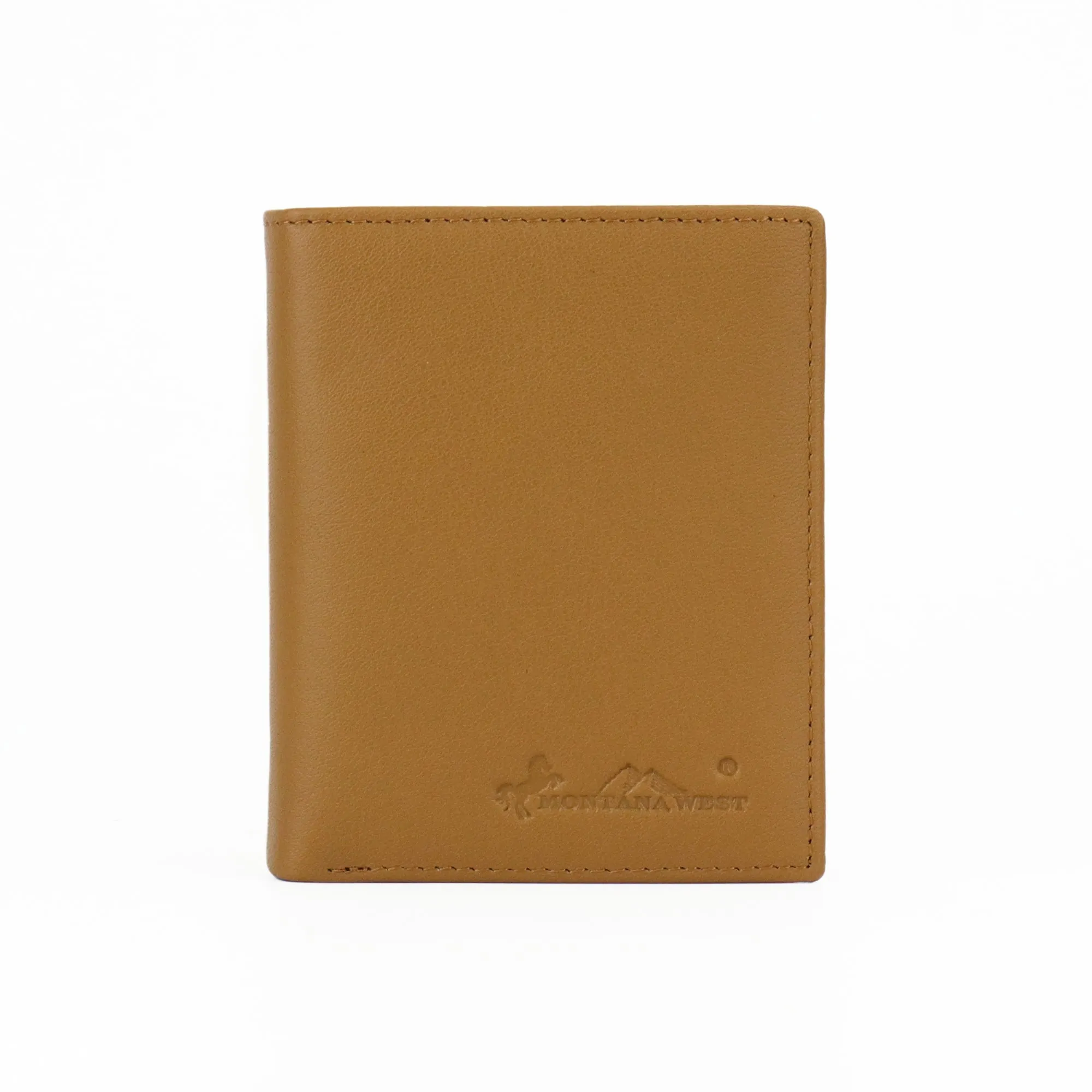 RFID-W001 Genuine Leather Men's Bi-Fold Wallet