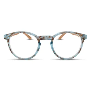 Round Shape Bamboo Frame Reading Glasses R-923