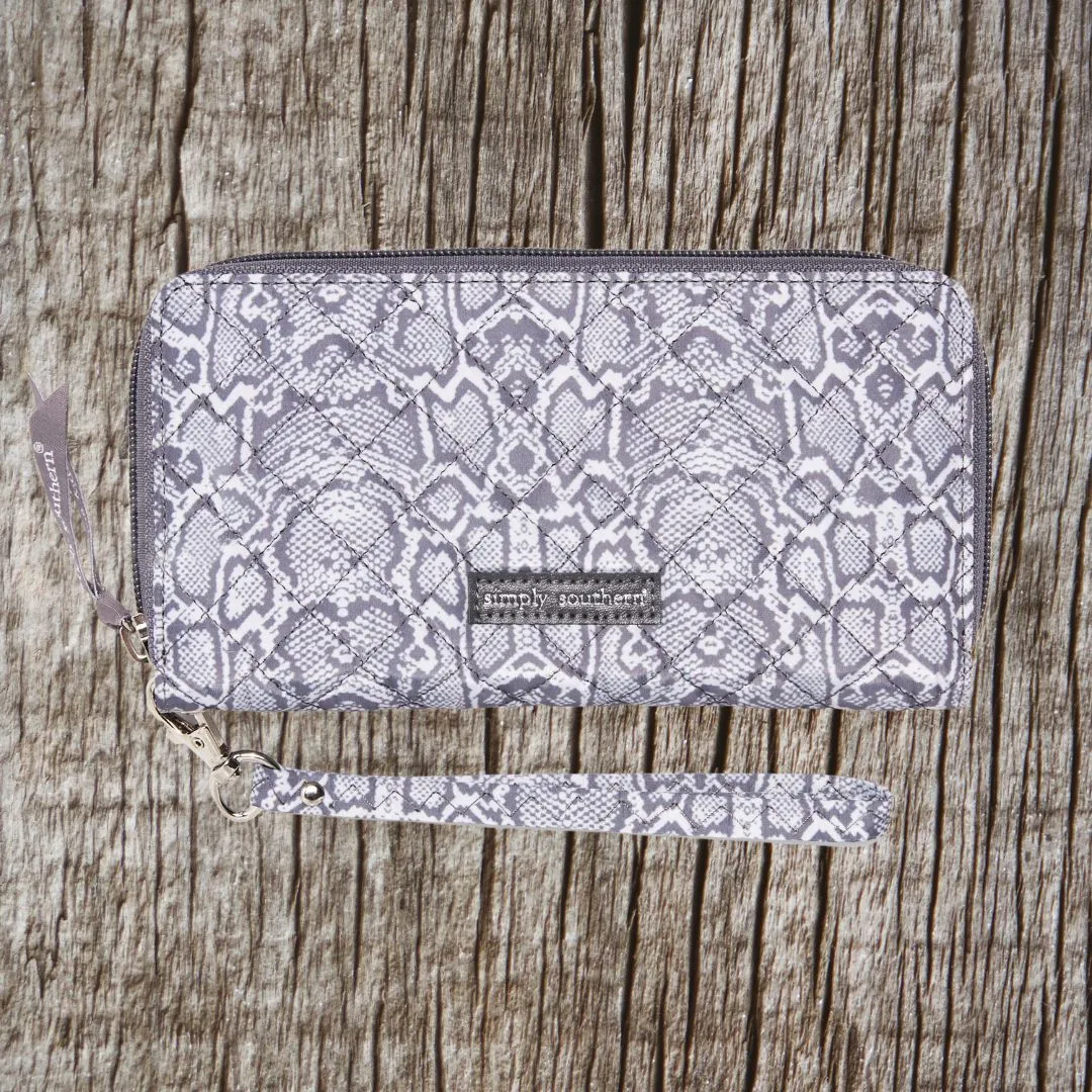 Simply Southern Quilted Phone Wallet in Snake