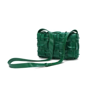 Smooth Leather Barrel Shape Crossbody