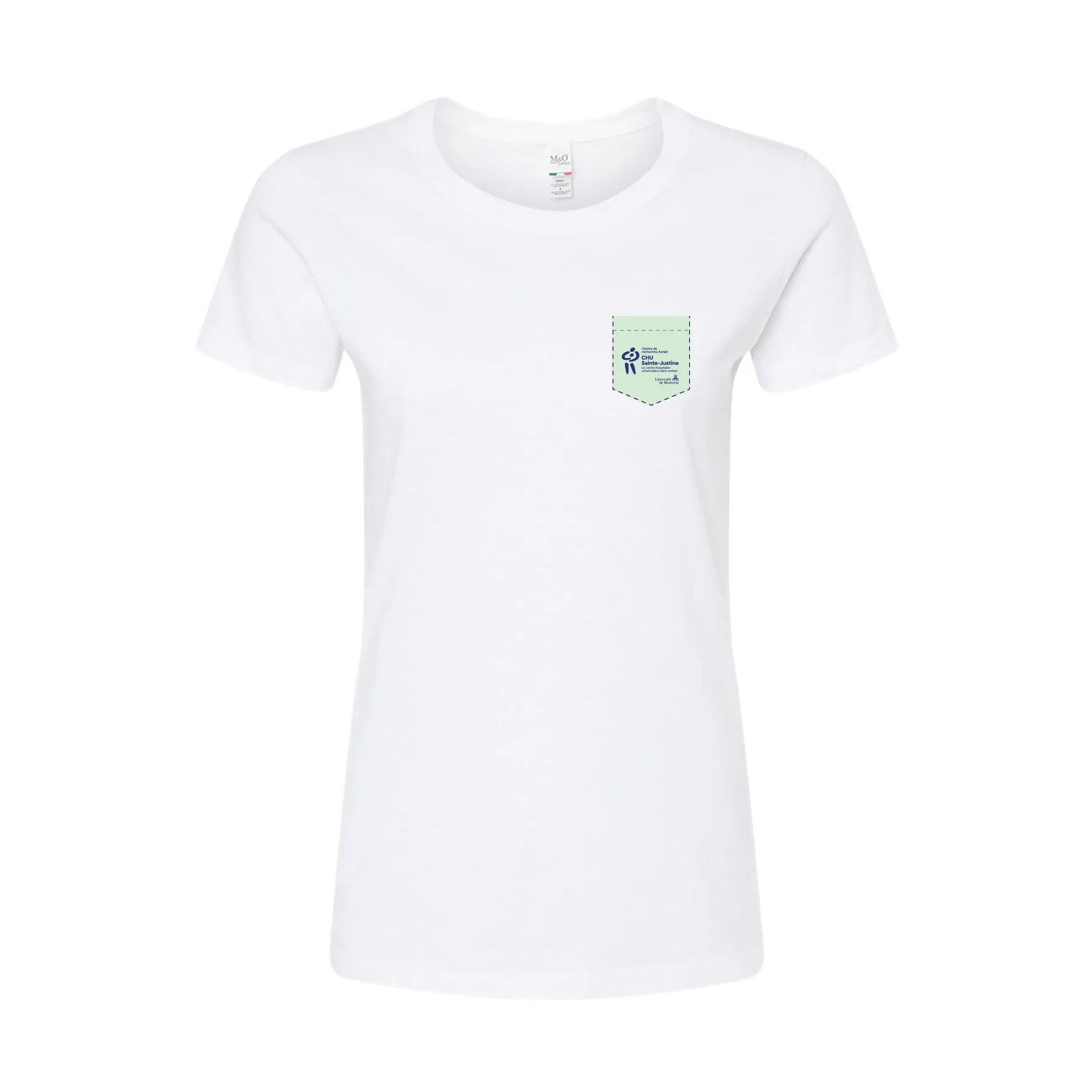 T-shirt avec poche - Collection  spéciale CR - CHU Sainte-Justine