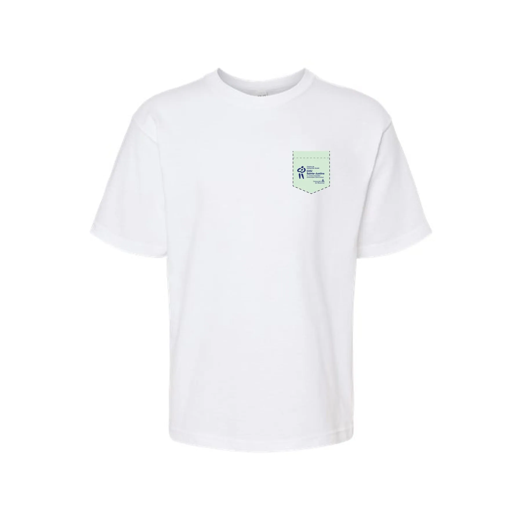 T-shirt avec poche - Collection  spéciale CR - CHU Sainte-Justine