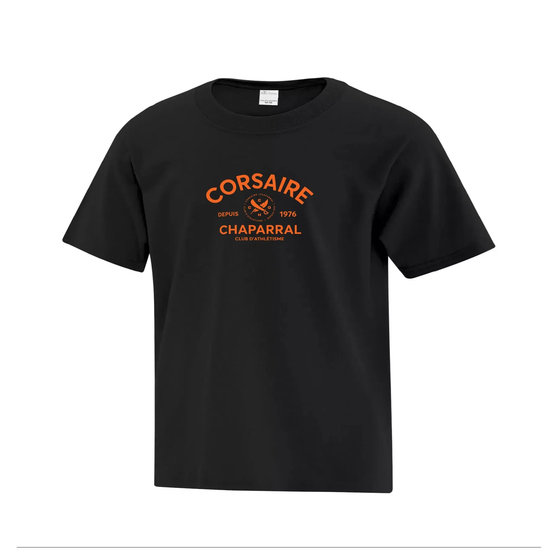 T-shirt de coton noir - Corsaire - Chaparral
