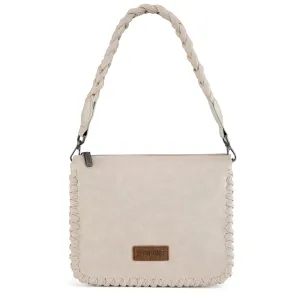 WG183-8312   Wrangler Whipstitch Braided Strap Hobo/Crossbody Bag